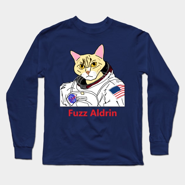 Famous Cats - Fuzz Aldrin Long Sleeve T-Shirt by jmtaylor